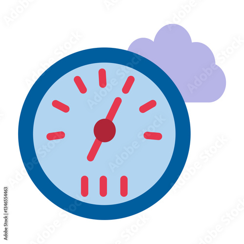 Barometer Vector Design Icon Style