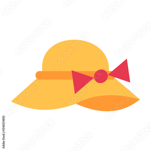 Sun hat Vector Design Icon Style