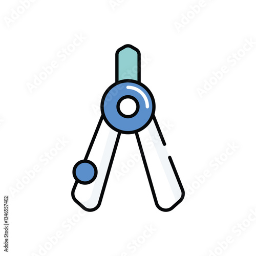 Calipers vector icon stock illustration