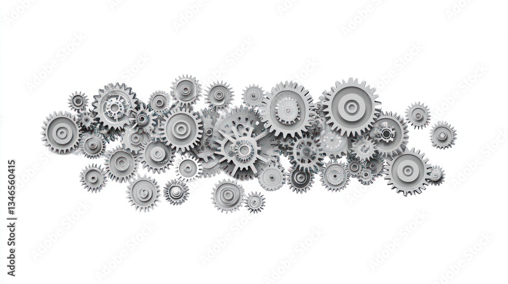 Abstract gears, mechanism, engineering, technology, system, background, 3D render, complex design Abstract gears, mechanism, engineering, technology, system, background, 3D render, complex design