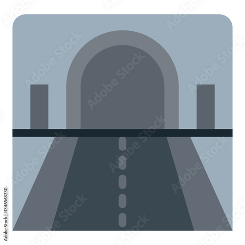 Tunnel Vector Design Icon Style