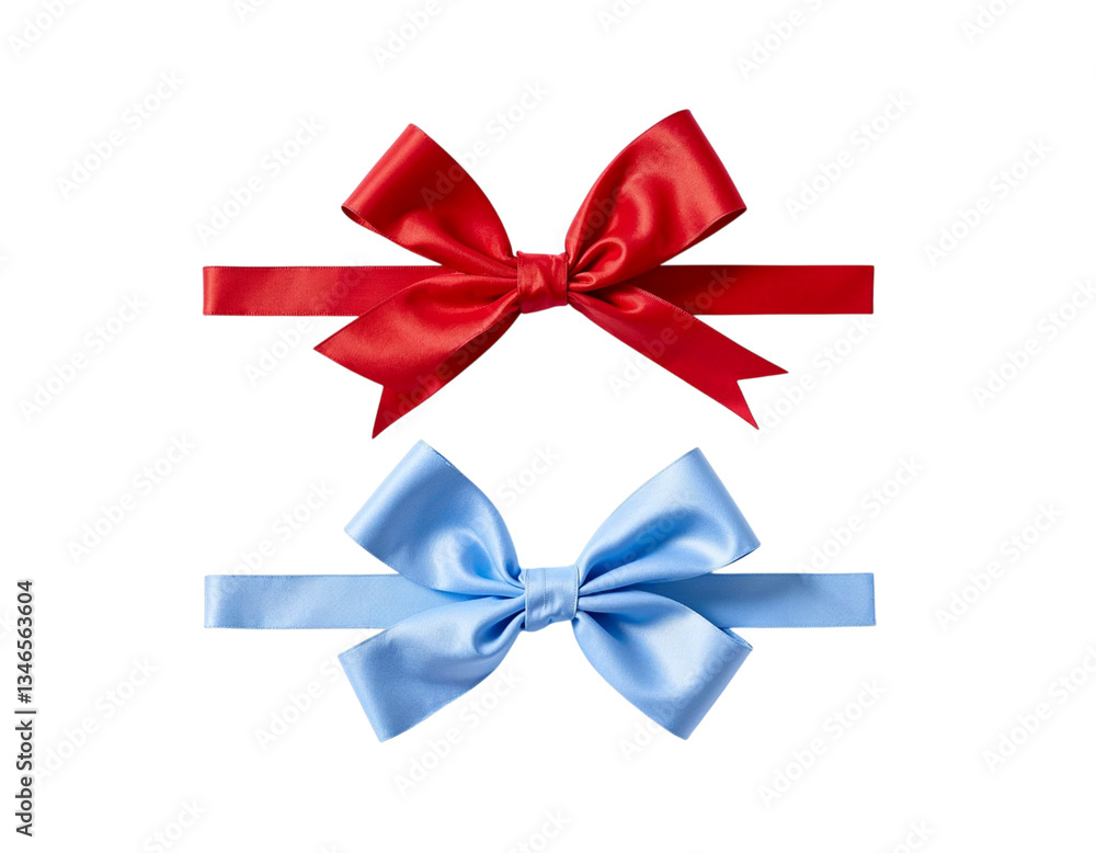 red bow isolated on white background red bow isolated on white background