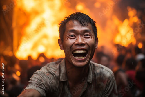 Wallpaper Mural Humanity response to volcanic fury, showcasing heroic evacuations, relentless relief efforts, and  resilience of communities facing nature wrath Torontodigital.ca