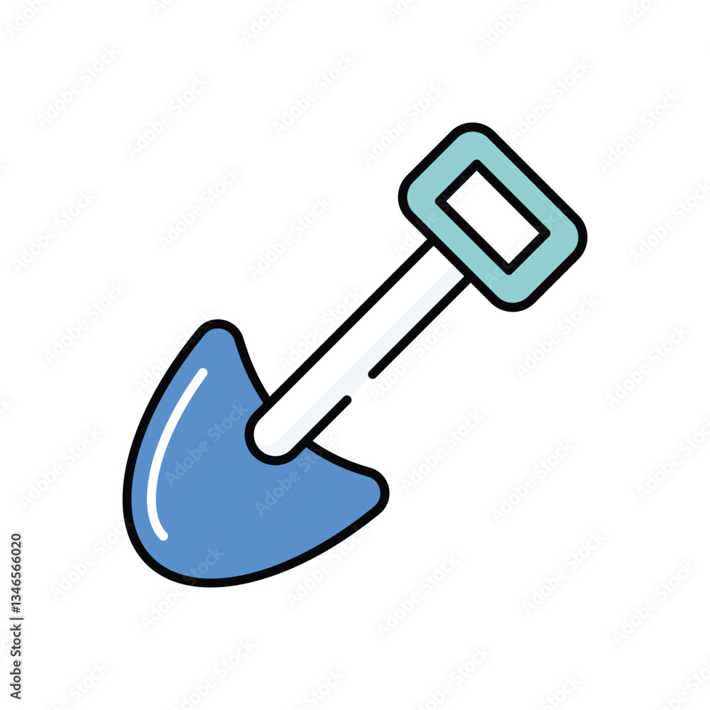 Shovel vector icon stock illustration Shovel vector icon stock illustration