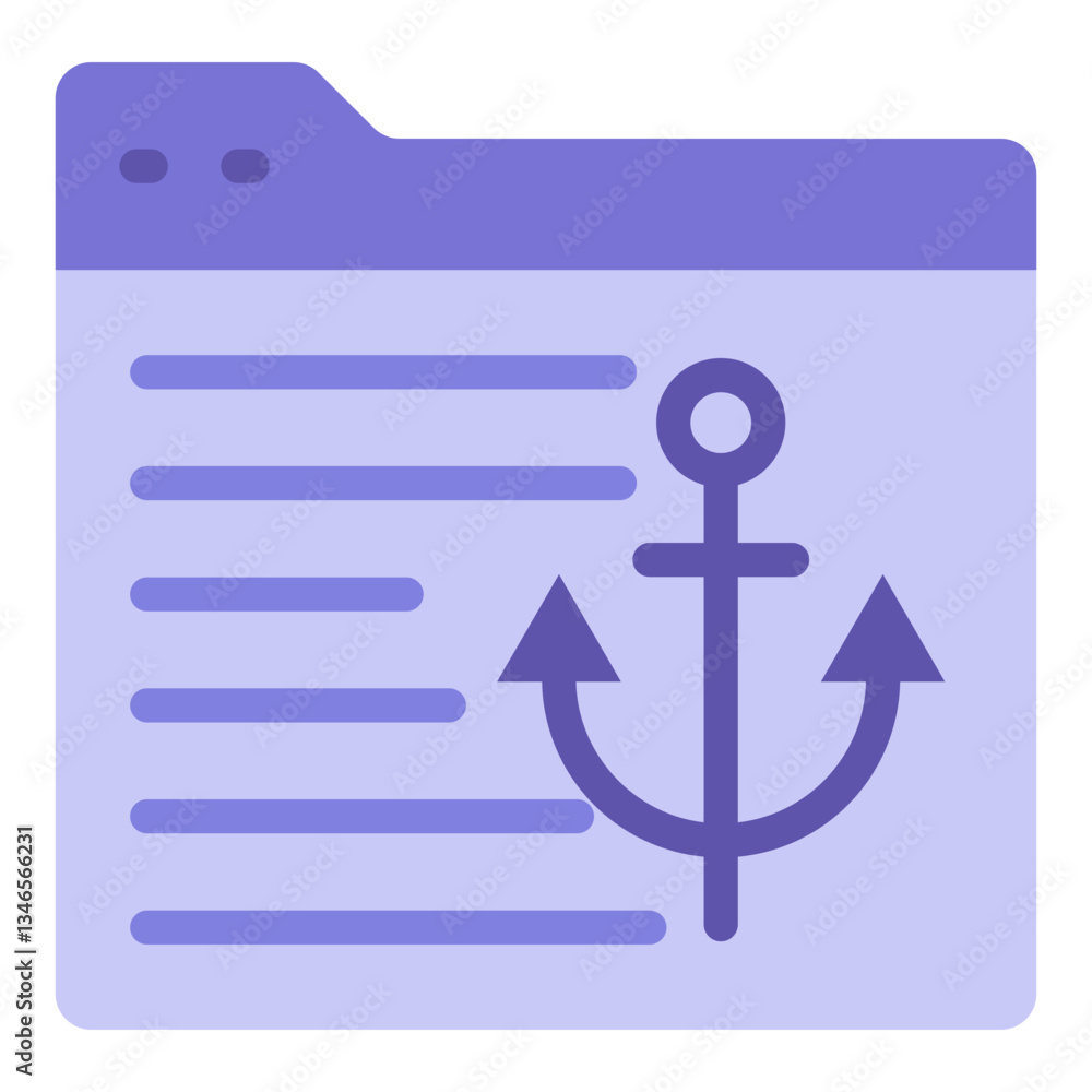 Anchor Text Vector Design Icon Style Anchor Text Vector Design Icon Style