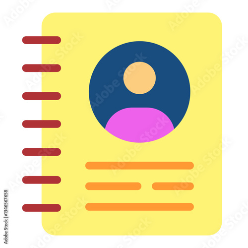 Address Book Vector Design Icon Style