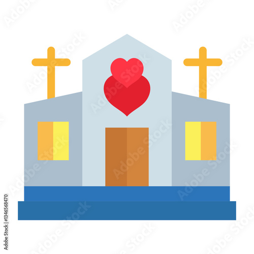Chapel Vector Design Icon Style