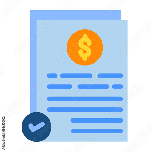 Loan Approval Vector Design Icon Style