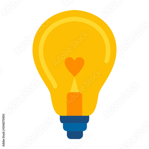 Light Bulb Vector Design Icon Style