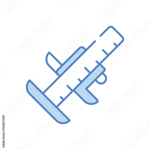 Vernier vector icon stock illustration