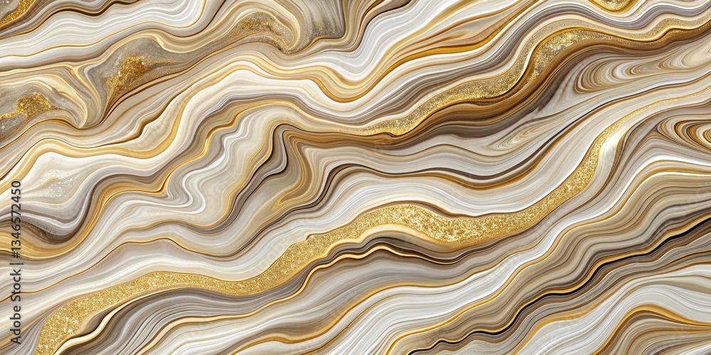 Luxurious fluid marble pattern with earthy tones and metallic gold Luxurious fluid marble pattern with earthy tones and metallic gold