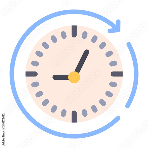 Clockwise Vector Design Icon Style