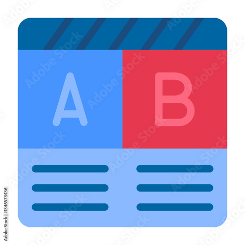 Ab Testing Vector Design Icon Style