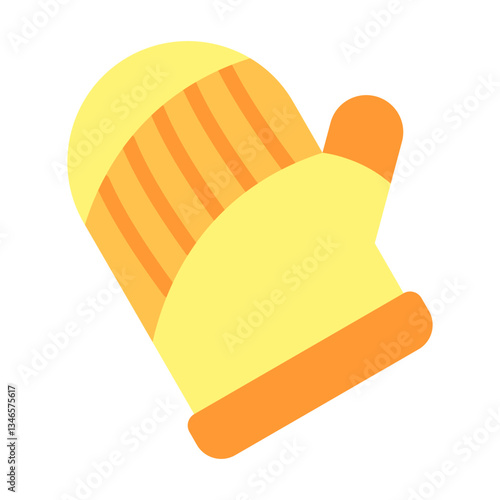 Oven Mitt Vector Design Icon Style