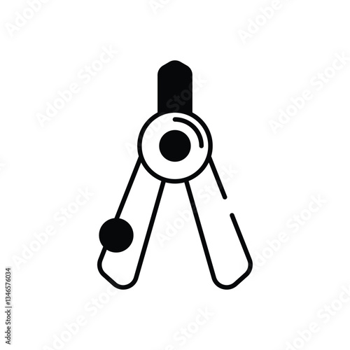 Calipers vector icon stock illustration