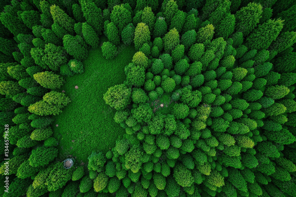 aerial view of a lush green forest aerial view of a lush green forest