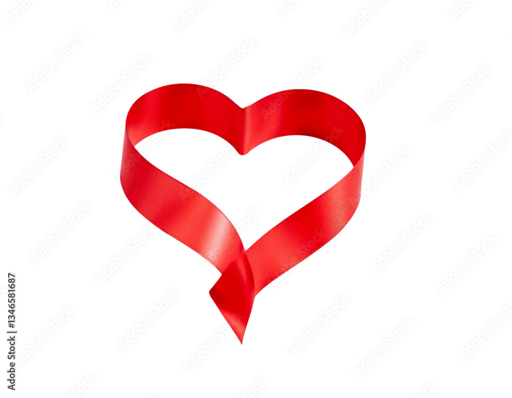 red heart isolated on white red heart isolated on white