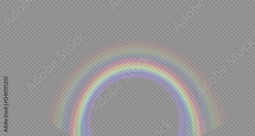 Rainbow icon, rainbow.Rain drops on a clear background. Storm with rain and white cloud on a clear background. Heavy rain, hail and rainy weather. PNG.