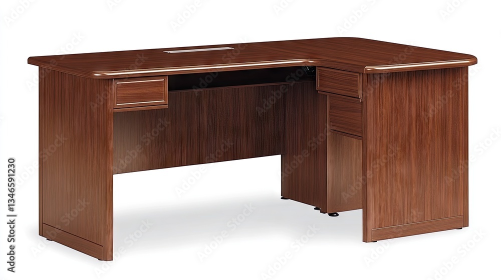 A professional-grade office desk featuring a scratch-resistant, thick MDF surface A professional-grade office desk featuring a scratch-resistant, thick MDF surface