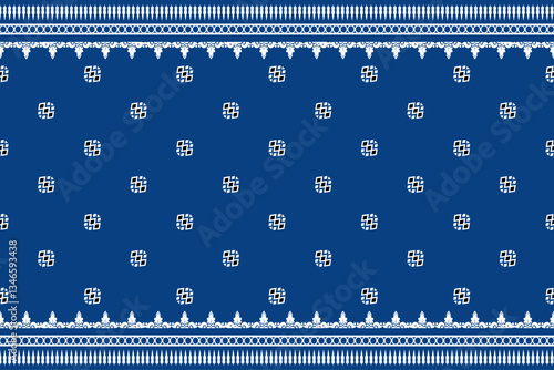 Beautiful traditional ethnic sadu designs for carpets, for wallpapers and can also be used for clothing and pillow in blue