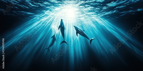 Graceful Dolphins in Motion Banner