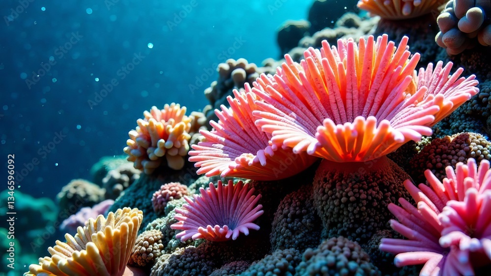 coral reef in the sea coral reef in the sea
