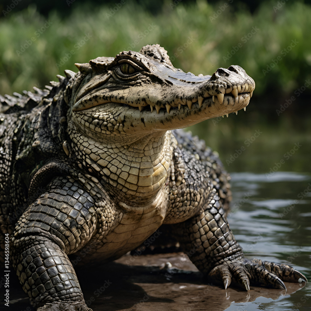 Fototapeta premium alligator in the everglades