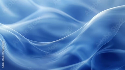 Wallpaper Mural FuturisticCyber Smooth Blue Moment Wave Lighting Detail Torontodigital.ca
