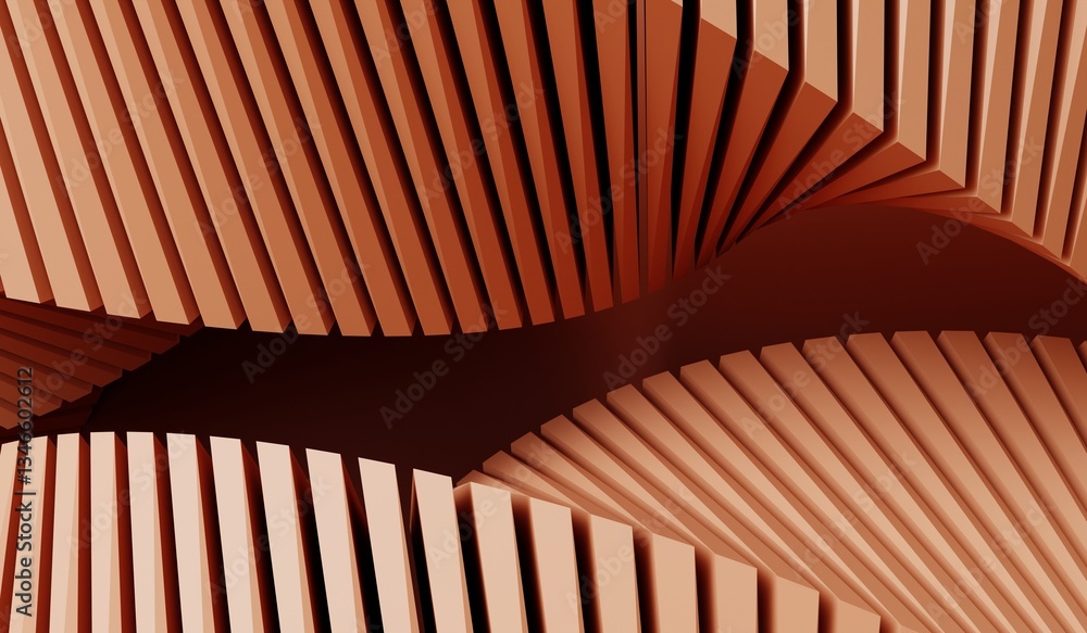 Naklejka premium Abstract background, spiral circle, 3D illustration