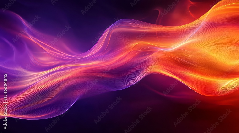 Obraz premium Generic Vibrant Orange Moment Purple Colorful High