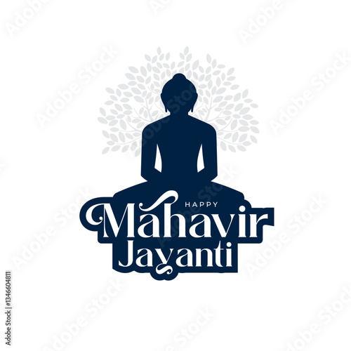 Happy Mahavir Jayanti Festival Vector Design Background Template