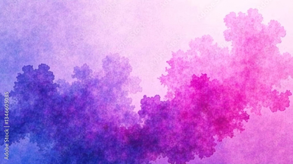 Fototapeta premium Purple pink blue abstract watercolor background for textured backdrops and web banner designs