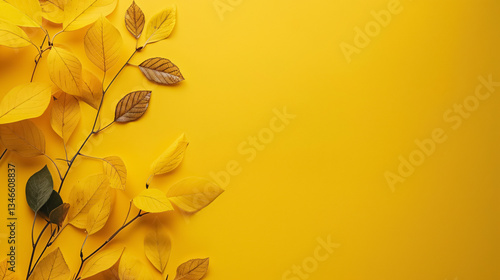 Wallpaper Mural Yellow background featuring ample space for text placement or creative additions. Torontodigital.ca