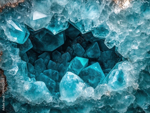 blue aquamarine gemstone geodes wallpaper