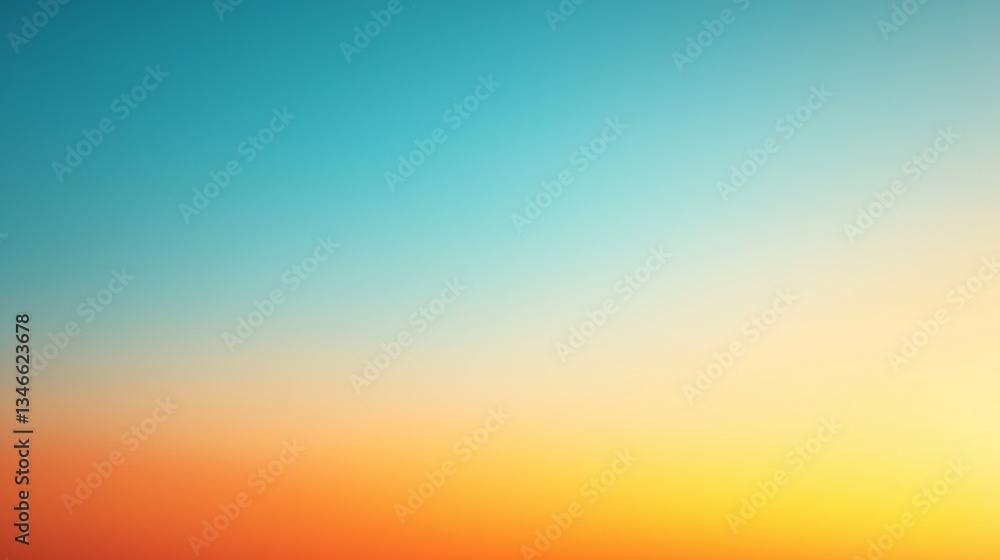 Obraz premium Vertical blue and orange gradient background with soft transition
