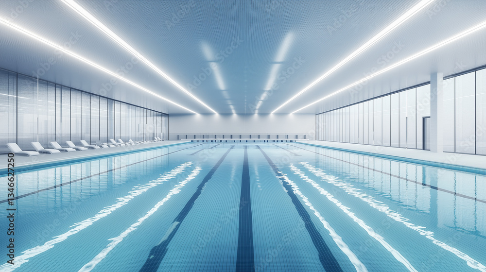 Obraz premium modern natatorium