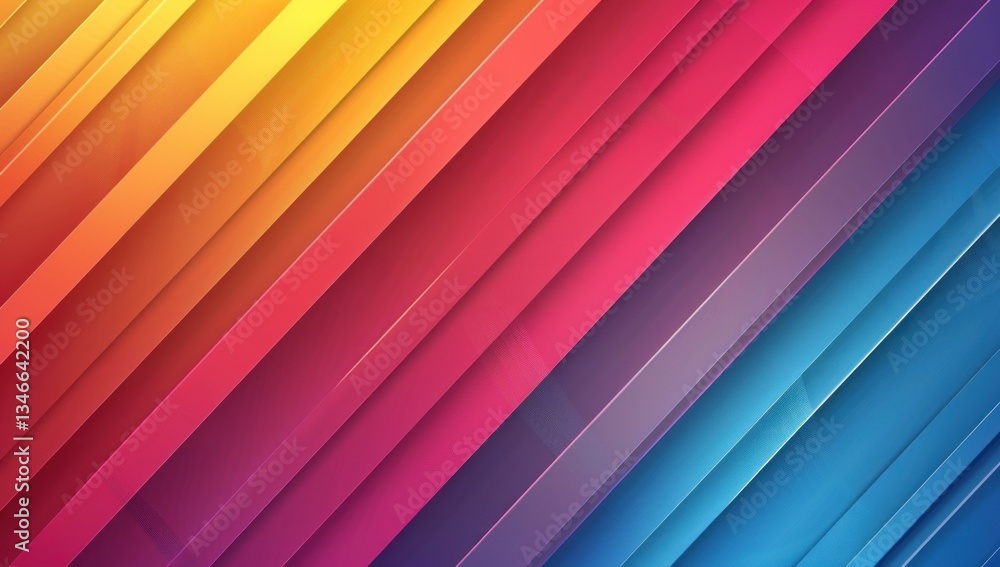 Obraz premium Abstract Diagonal Colorful Stripes