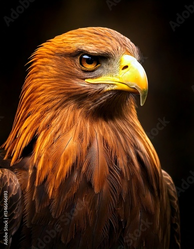 Aigle Majestueux au Regard Perçant