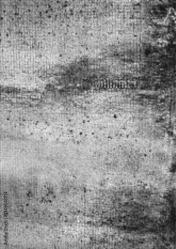 Large vector halftone concrete wall texture with a transparent background