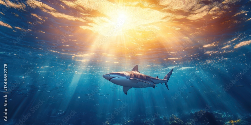 Fototapeta premium Ocean Predator Banner