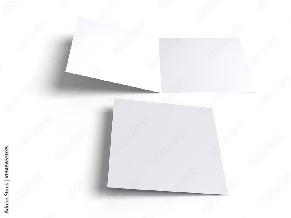 Open Leaflet or bi fold mockup. Blank template paper, wedding invitation, postcard, thank you card, notecards, note paper, greeting card, brochure or presentation your creative design work Open Leaflet or bi fold mockup. Blank template paper, wedding invitation, postcard, thank you card, notecards, note paper, greeting card, brochure or presentation your creative design work