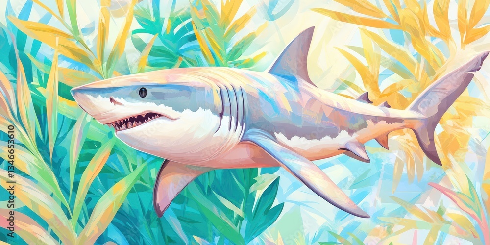 Fototapeta premium Ocean Predator Banner
