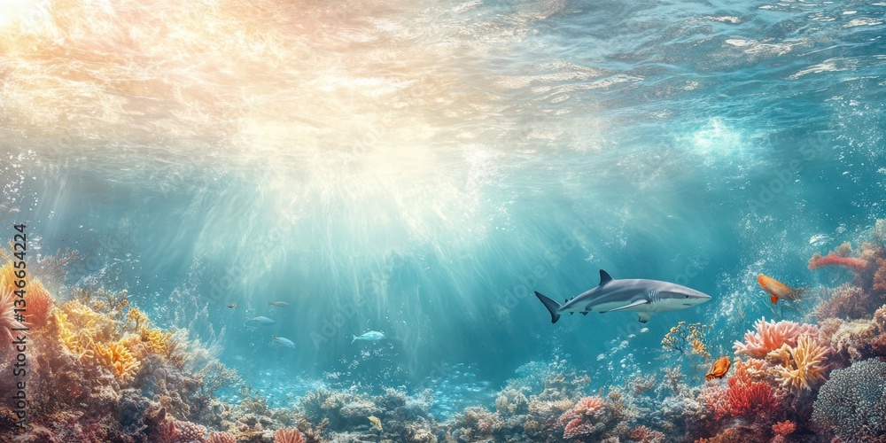 Obraz premium Ocean Predator Banner