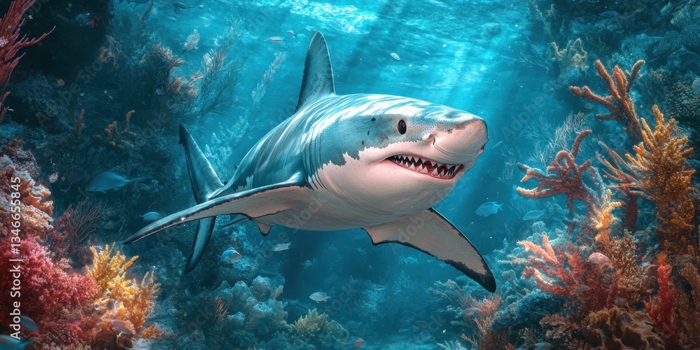 Obraz premium Ocean Predator Banner