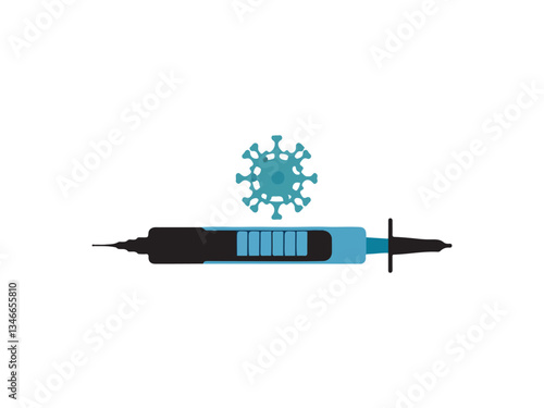 Syringe icon design template