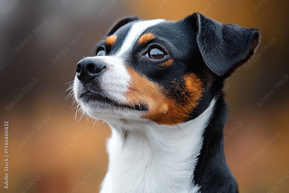 A Beautifully Marked Dog Posing In Front Of The Camera A Beautifully Marked Dog Posing In Front Of The Camera