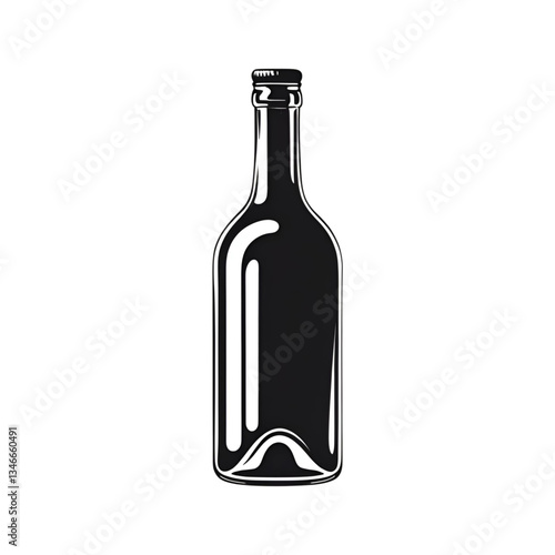 Stylish Bottle Illustrations for Beverage and Packaging Design