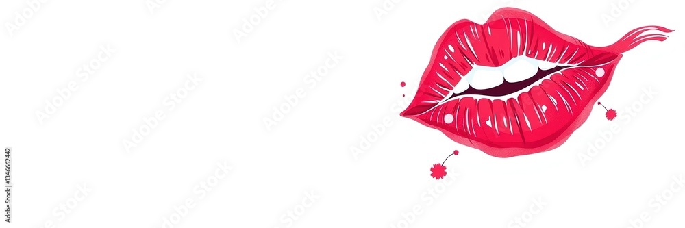 Lipstick Stain Abstract Design - Blank Space for Text Lipstick Stain Abstract Design - Blank Space for Text