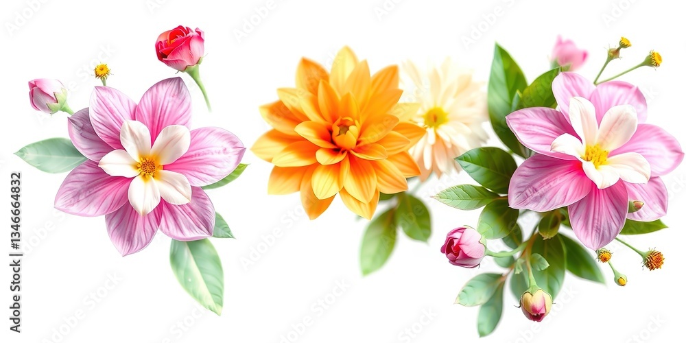 Elegant Floral Corner Design for Website Header Elegant Floral Corner Design for Website Header