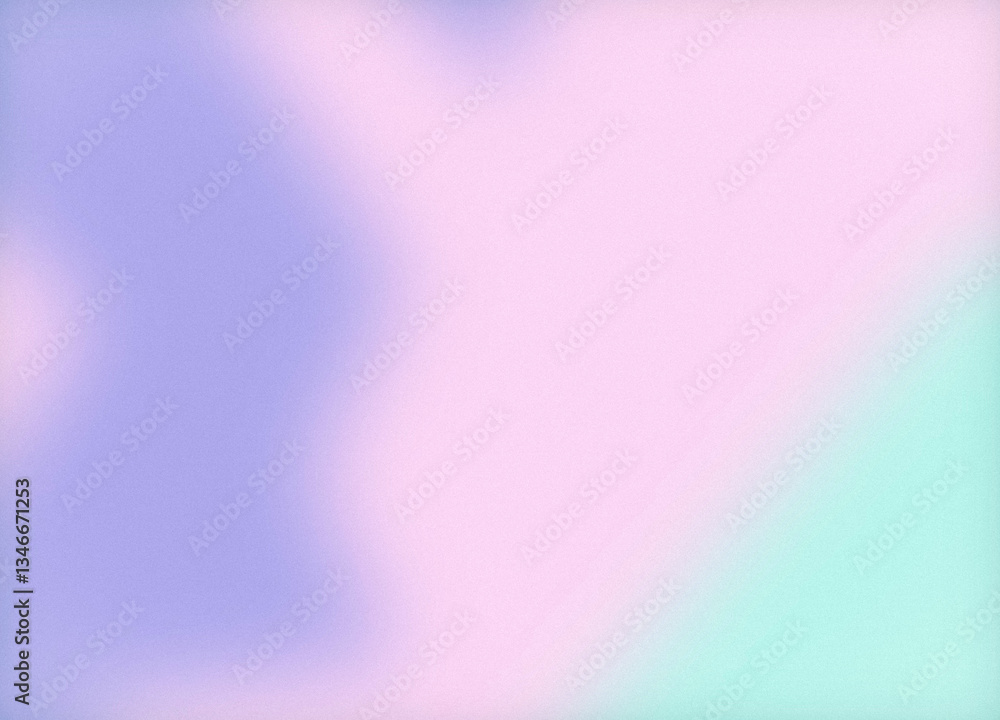 Fototapeta premium Aqua, Pink, and Lavender Mesh Gradient with Grain Background